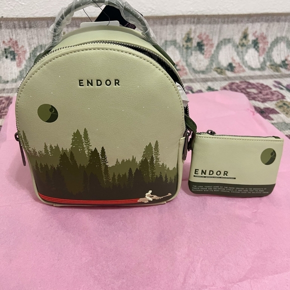 🎯Loungefly Star Wars Endor Convertible Mini Backpack - Picture 4 of 15